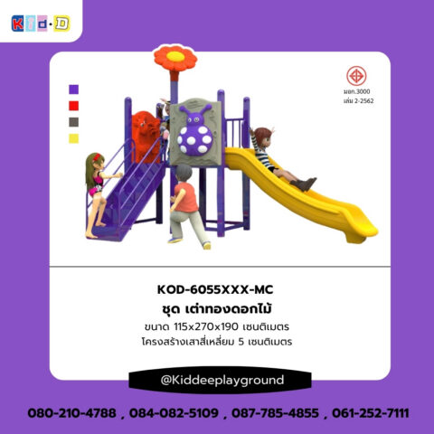 เครื่องเล่นสนามกลางแจ้ง ชุด เต่าทองดอกไม้ Kid Dee Enterprise